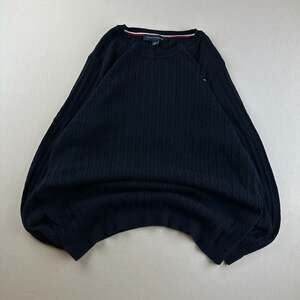 Tommy Hilfiger Men's Cable Knit Sweater, Navy, XL/TG